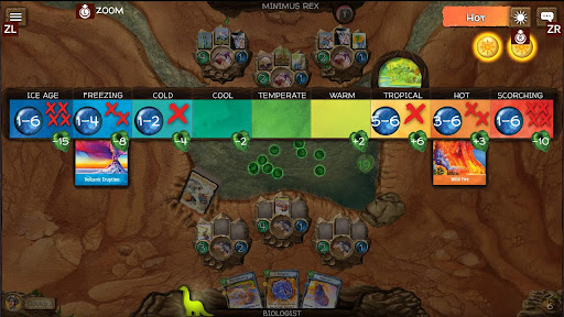 Przykładowy ekran gry Evolution – wybór cech